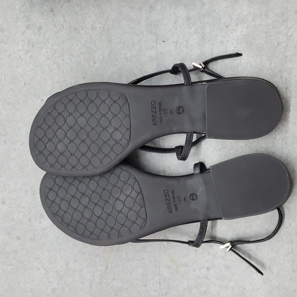 New Arezzo Black Sandals Made in Brazil Sz 10B - Picture 4 of 11